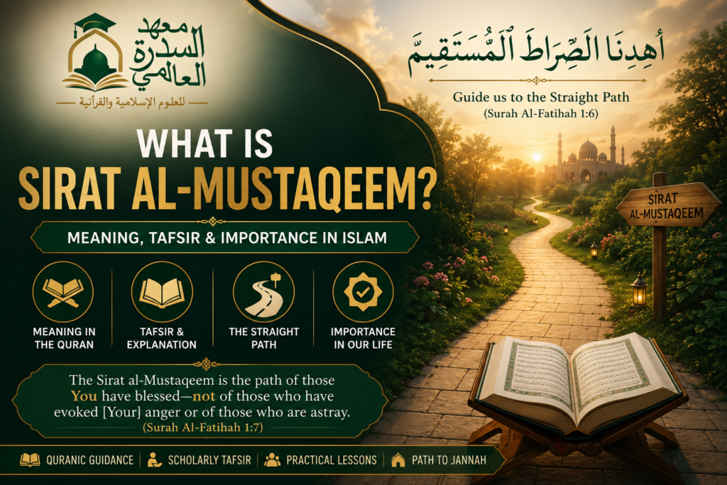 islamiceducationnetwork-What Is Sirat al-Mustaqeem? Meaning, Tafsir & Importance in Islam-Featured image