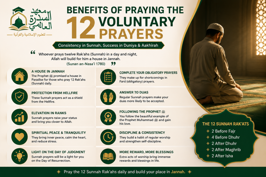 islamiceducationnetwork-Benefits of Praying the 12 Voluntary Prayers-img