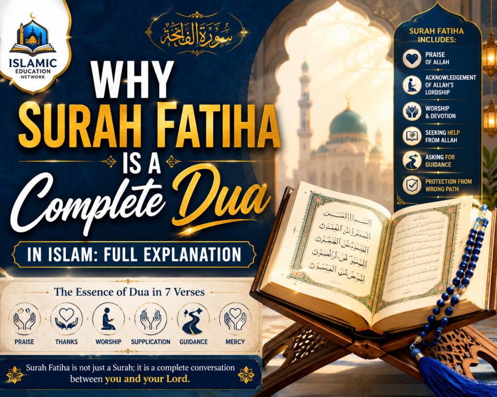 islamiceducationnetwork-Why Surah Fatiha Is a Complete Dua in Islam: Full Explanation-Featured image