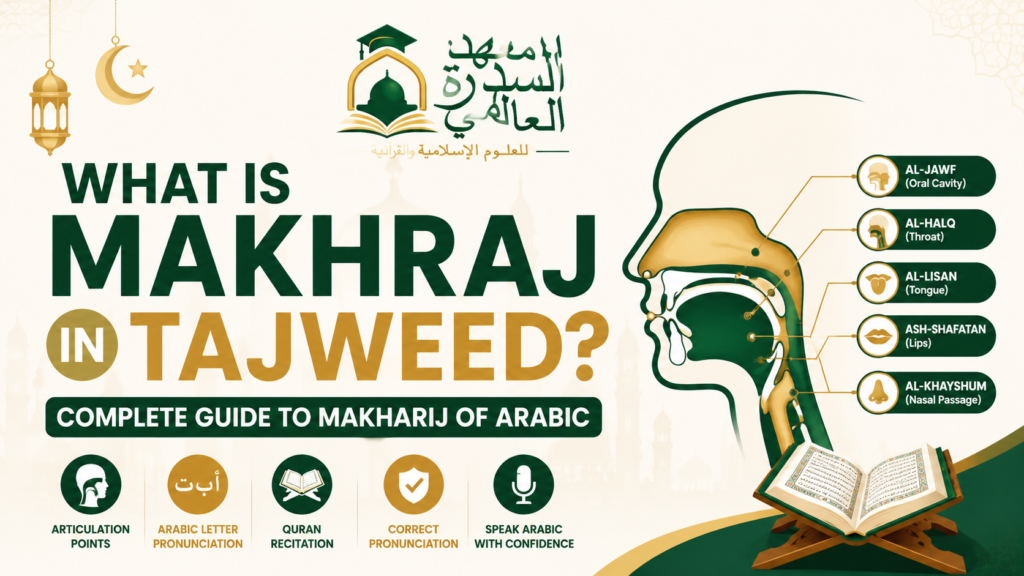 islamiceducationnetwork-What Is Makhraj in Tajweed? Complete Guide to Makharij of Arabic-Featured image