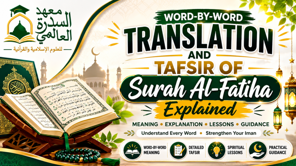 islamiceducationnetwork-Word-by-Word Translation and Tafsir of Surah Al-Fatiha Explained-Featured image
