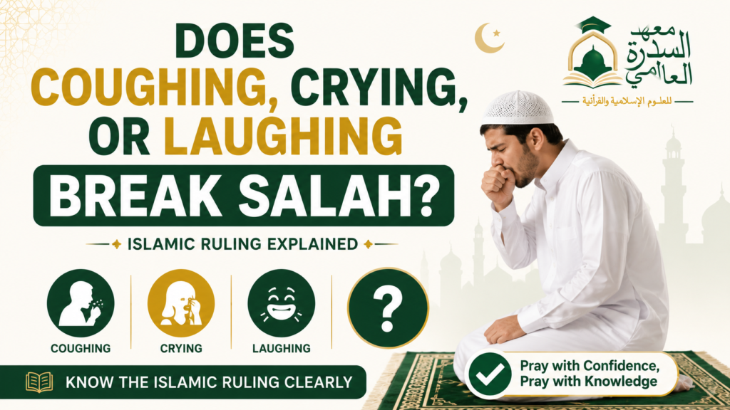 islamiceducationnetwork-Does Coughing, Crying, or Laughing Break Salah? Islamic Ruling-Featured image