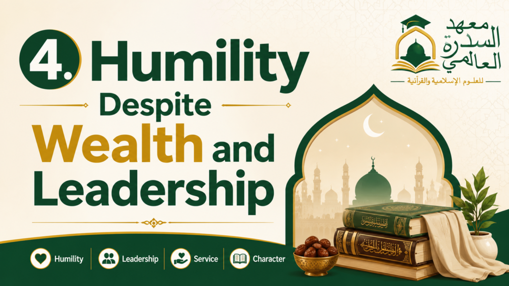 islamiceducationnetwork-4. Humility Despite Wealth and Leadership-mg